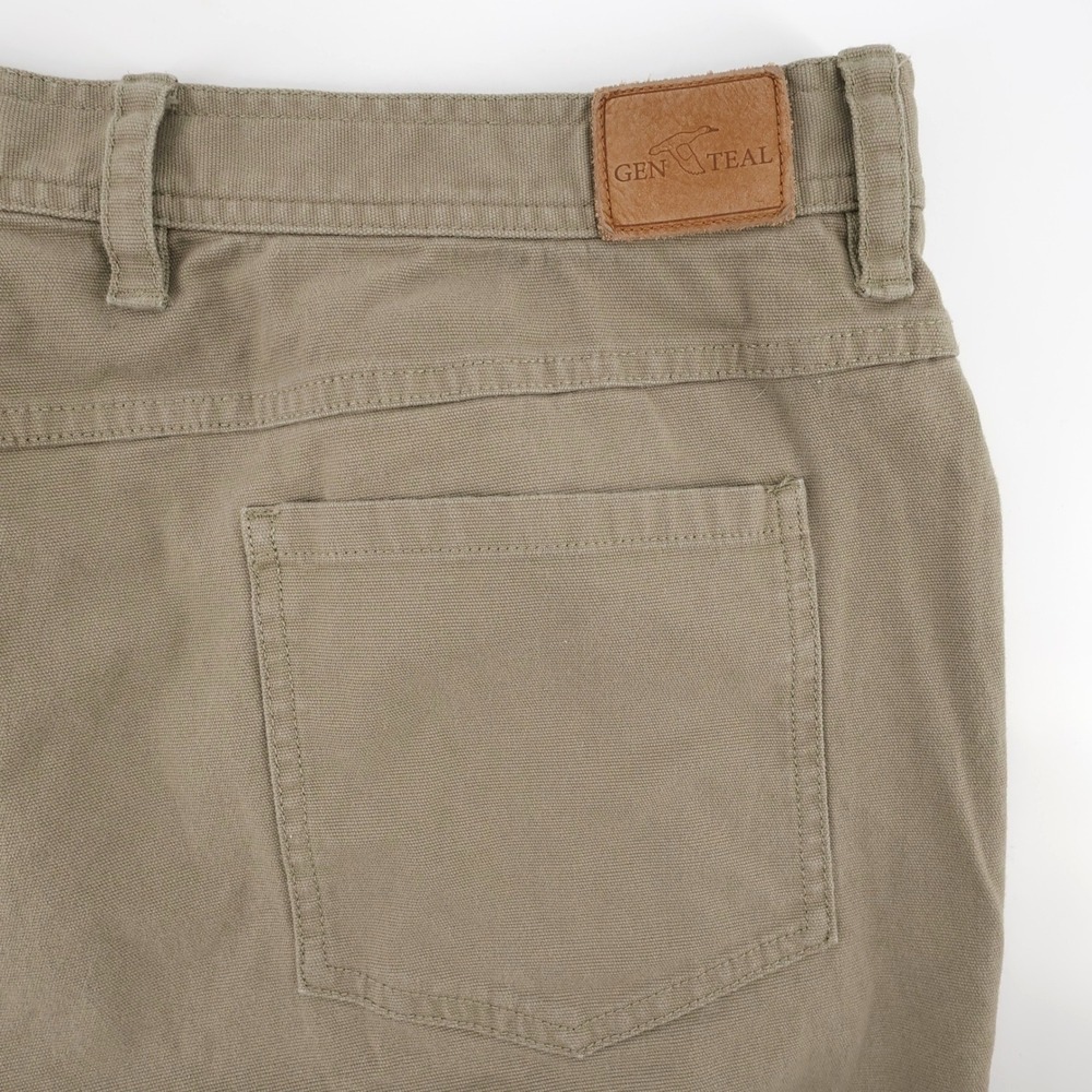 GenTeal Canvas 5-Pocket Pants Khaki Mens 38x32 (measures ~ 30")